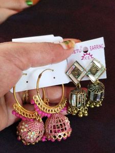 Vintage-Style Jhumka Earrings