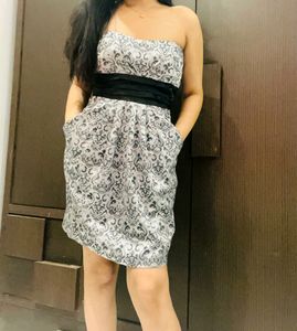 Satin Silk Beautiful Bustier Dress