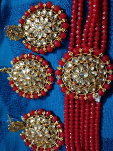 Red Chokar Set