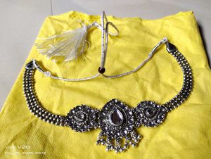 Oxidized Silver Necklace &amp; Earring Set😍😍