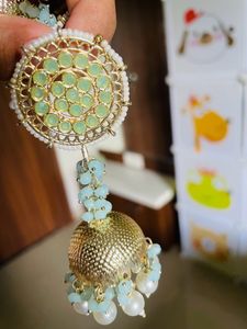 Meenakari Pearl Earrings