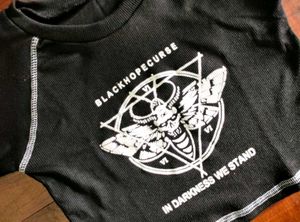 Y2K Black Crop Tee 🖤
