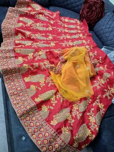 Pink Embroidered Lehenga Choli