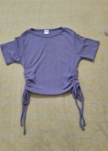 Side Knot Crop Top