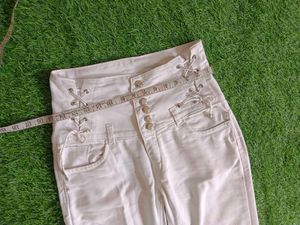 White High waist Jeans Women Trendy