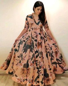 Flowery Pattern Dress