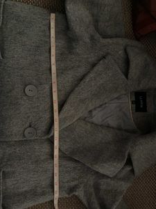 Warm Grey Overcoat Alpaca Feel