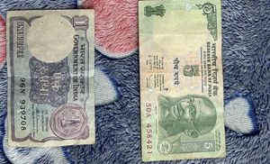 Government of India, old Currency notes