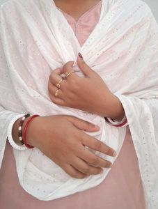White Sequin Stole