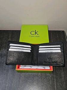 Calvin Klein Leather Wallet ( BLACK )
