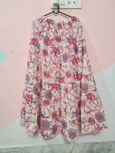 White Floral Skirt