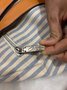 Imported Striped Backpack