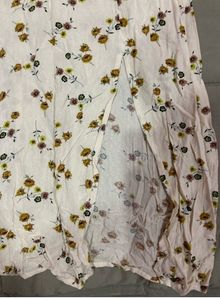 ONLYFloral Print A-line Dress with Tie-Up