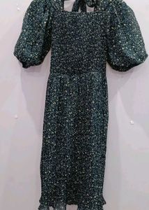Puff Sleeve Midi