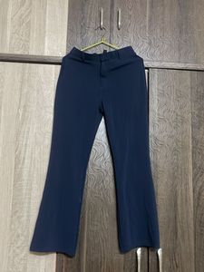 Navy Blue Flared Pants