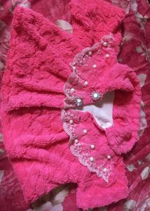 Fuzzy Pink Embellished Jacket