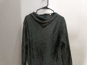 Sparkle Cowl Sequin Top