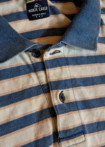 Monte Carlo Striped Polo - XL