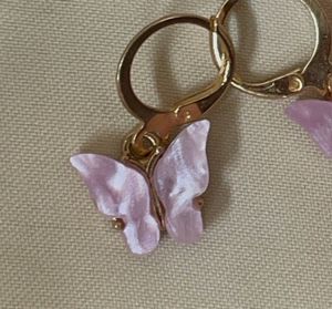 Lilac Butterfly Earrings