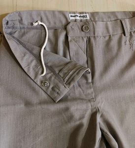 Wide Leg Grey Trouser