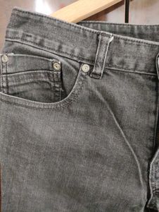 Men&#39;s Gray Black Denim Jeans