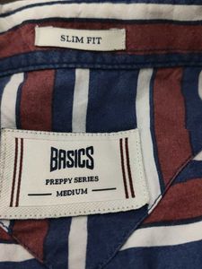 Men's Striped Button-Down Shirt