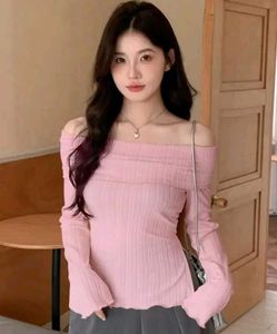 Pink Off-Shoulder Top