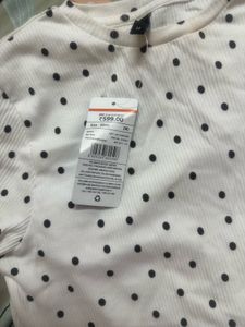 Rio White Polka Dot T-shirt