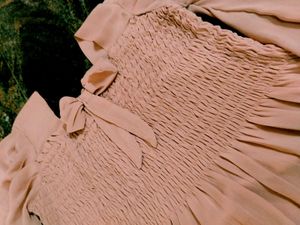 Chic Pink Smocked Top