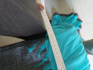 Cyan Color Long Frock
