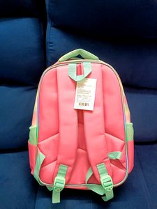 Kids 3D Girl Print Pink Soft Branded Bag