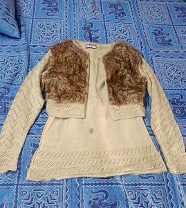 Fur Accent Top