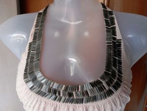 Embellished Halter Top