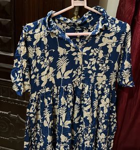 Floral Blue Dress