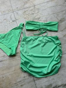 H&amp;M Swimwear Skirt Top And Bottom Set