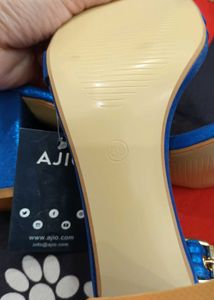 Ajio 3 To 4 Inch Heels Shiny Party Sandals...s