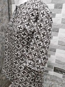 Patterned 3/4 Sleeve Tunic