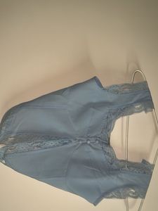 Lace Trim Corset Top 💙🦋
