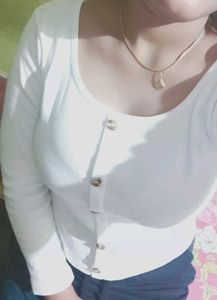 White Crop Top Winter Special