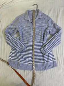 Striped Blue Shirt Fits S-M