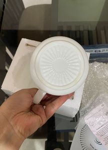 New Heating coasterWhite Ceramic Mug