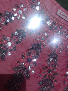 Lehnga Mirror Work