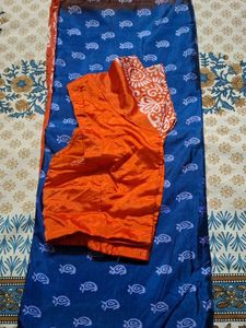 Ethnic modal silk Saree with blouse