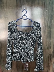 Zebra Print Top