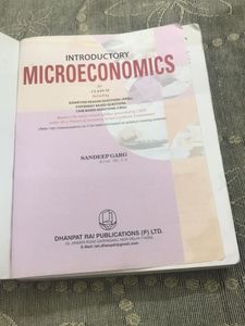 Introductory Microeconomics For Class XI