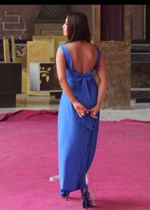 Elegant Blue Maxi Dress
