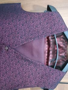 Burgundy Suit with pant- Formal Style