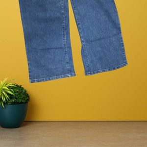 women dark blue straight jeans size 34 (O-65)