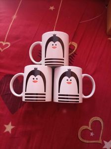 Cute Penguin Coffee Mug Pack Of ( 3 )