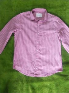 Unisex Pink Striped Shirt Size-s